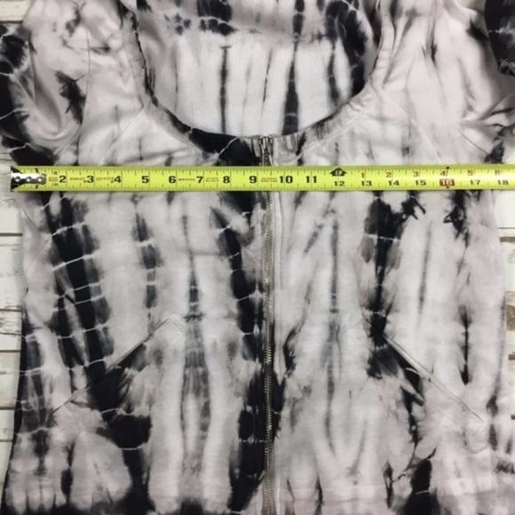 Tie Dye Zip Up Jacket Top with Hood HOODIE by XCVI - Picture 8 of 8